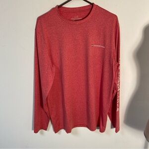 Vineyard Vines Men’s T Shirt Long Sleeve Coral Color Medium